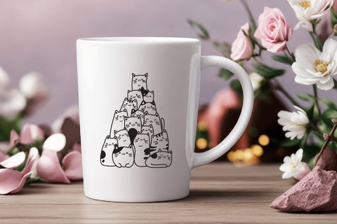 Bundle Cute Cats SVG, Funny cat Cat clipart, Meow Svg SVG dadan_pm 