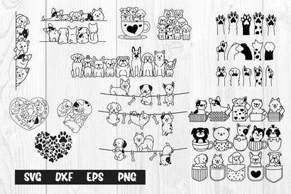 Bundle Cute Dog SVG, Funny dogCat clipart SVG dadan_pm 