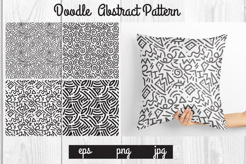 Bundle Doodle abstract pattern, texture graphic background SVG dadan_pm 