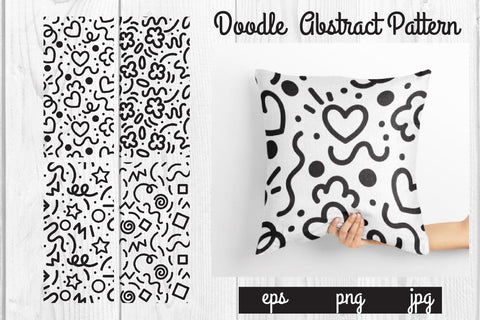 Bundle Doodle abstract pattern, texture graphic background SVG dadan_pm 