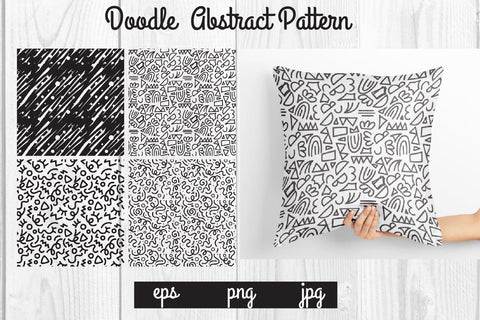 Bundle Doodle abstract pattern, texture graphic background SVG dadan_pm 