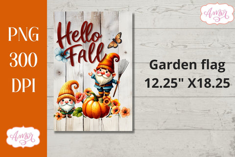 Bundle Fall garden flag PNG for sublimation Sublimation Amorclipart 