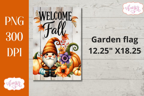 Bundle Fall garden flag PNG for sublimation Sublimation Amorclipart 
