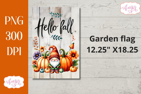 Bundle Fall garden flag PNG for sublimation Sublimation Amorclipart 