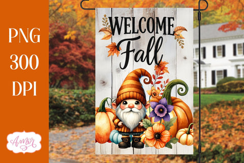 Bundle Fall garden flag PNG for sublimation Sublimation Amorclipart 