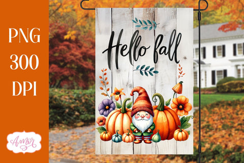 Bundle Fall garden flag PNG for sublimation Sublimation Amorclipart 