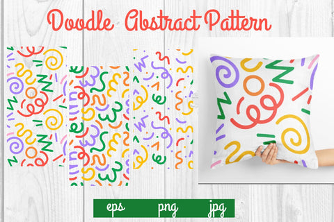 Bundle Full color Doodle abstract pattern,graphic background SVG dadan_pm 