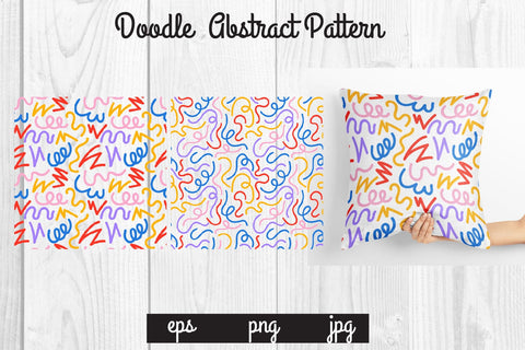 Bundle Full color Doodle abstract pattern,graphic background SVG dadan_pm 