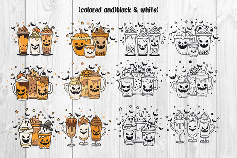 Bundle Ghost cute and halloween drink SVG dadan_pm 