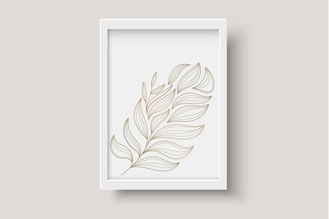 Bundle Gold leaves, luxury background decoration svg SVG dadan_pm 