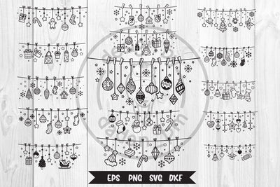BUNDLE Hanging christmas svg, Christmas toys deciration SVG dadan_pm 