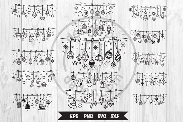 BUNDLE Hanging christmas svg, Christmas toys deciration SVG dadan_pm 