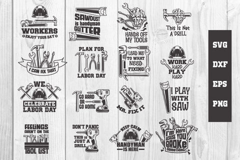 Bundle Laborder Handyman Quotes svg, dxf, eps, png SVG dadan_pm 