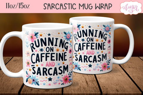 Bundle of 8 Sarcastic quote mug wraps PNG for sublimation Sublimation Amorclipart 