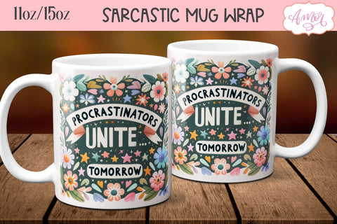 Bundle of 8 Sarcastic quote mug wraps PNG for sublimation Sublimation Amorclipart 