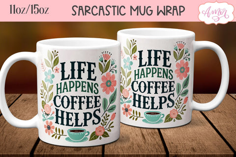 Bundle of 8 Sarcastic quote mug wraps PNG for sublimation Sublimation Amorclipart 