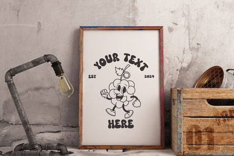 Bundle Retro fruit character cartoon svg SVG dadan_pm 