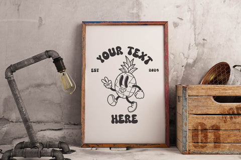 Bundle Retro fruit character cartoon svg SVG dadan_pm 