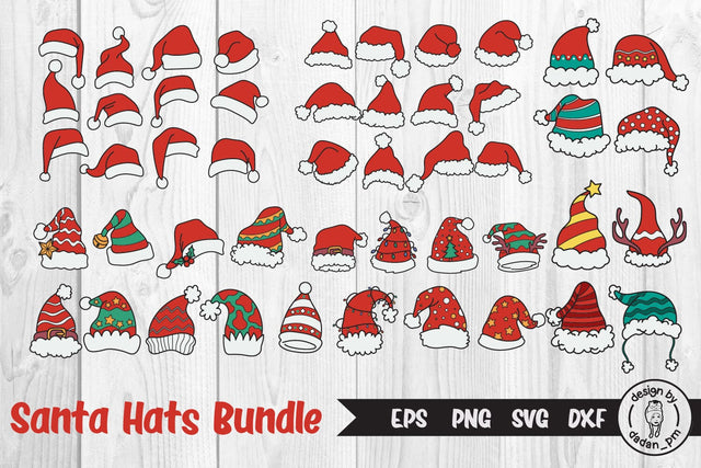 Bundle Santa Hat Svg, Christmas Hat Svg SVG dadan_pm 