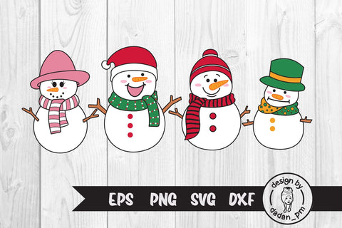 Bundle, Snowman svg, christmas snowman face SVG dadan_pm 