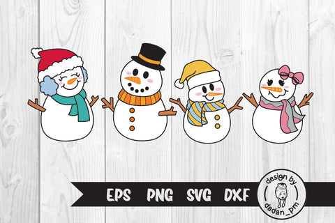 Bundle, Snowman svg, christmas snowman face SVG dadan_pm 