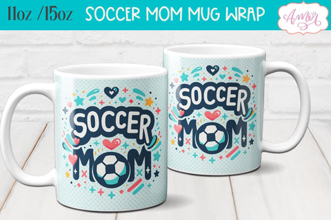 BUNDLE Soccer mom mug wrap PNG for sublimation Sublimation Amorclipart 
