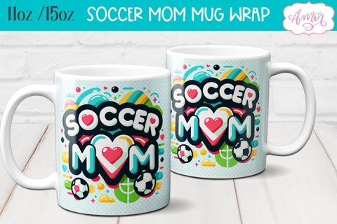 BUNDLE Soccer mom mug wrap PNG for sublimation Sublimation Amorclipart 