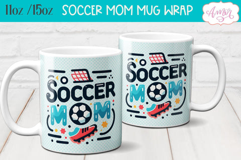 BUNDLE Soccer mom mug wrap PNG for sublimation Sublimation Amorclipart 