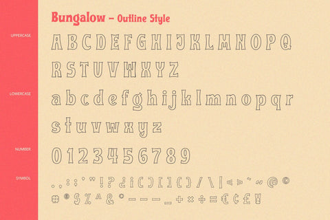 Bungalow - Display Font Font Alpaprana Studio 