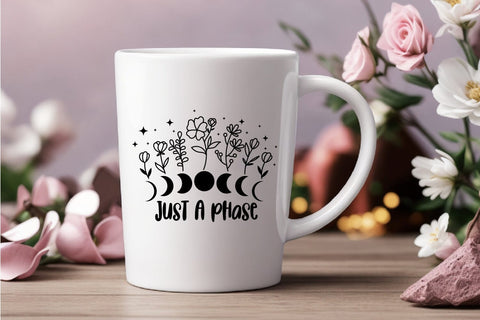 Bunlde Wildflower, Celestial moon svg, celestial svg SVG dadan_pm 