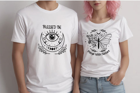 Bunlde Wildflower, Celestial moon svg, celestial svg SVG dadan_pm 