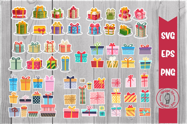 Bunles, Gift Illustration Sticker Svg SVG dadan_pm 