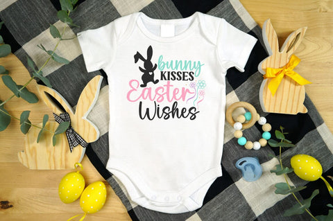 Bunney Kisses Easter Wishes SVG Design SVG Designangry 