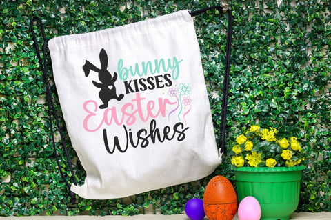 Bunney Kisses Easter Wishes SVG Design SVG Designangry 
