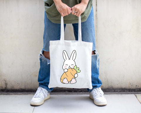 Bunny and Carrot SVG Easter bunny layered cutting file Cute baby rabbit Nursery Baby shower Easter animal cuttable Silhouette Cricut Vinyl SVG Lavender Paper Cut 