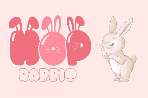 Bunny - Decorative Font Font AnningArts Design 