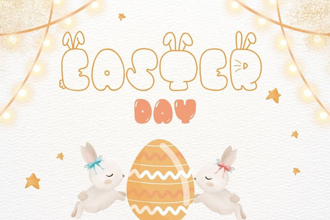 Bunny - Decorative Font Font AnningArts Design 