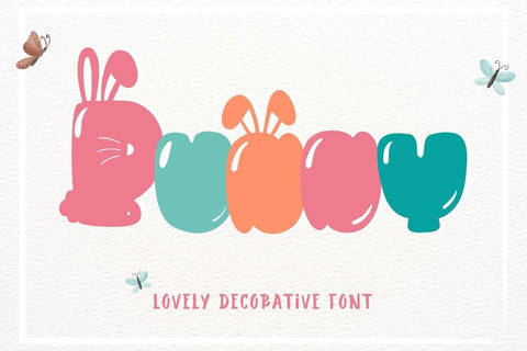 Bunny - Decorative Font Font AnningArts Design 