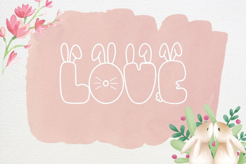 Bunny - Decorative Font Font AnningArts Design 