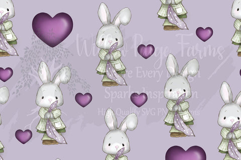 Bunny Digital Papers, Bunny drawing, Nursery, Scrapbooking, Easter, seamless digital paper, cute bunny design, journals, diy cards Digital Pattern Willow Paige Farms 
