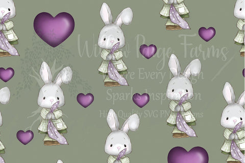 Bunny Digital Papers, Bunny drawing, Nursery, Scrapbooking, Easter, seamless digital paper, cute bunny design, journals, diy cards Digital Pattern Willow Paige Farms 