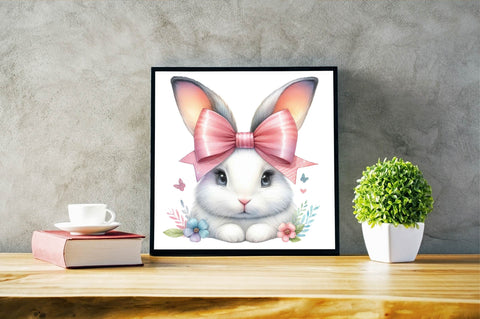 Bunny Ears Bow Sublimation Clipart Sublimation SVGArt 