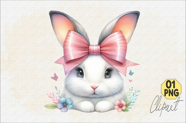 Bunny Ears Bow Sublimation Clipart Sublimation SVGArt 