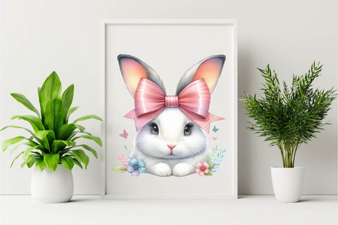 Bunny Ears Bow Sublimation Clipart Sublimation SVGArt 