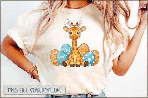 Bunny Ears Giraffe Easter Sublimation Sublimation Shetara Begum 