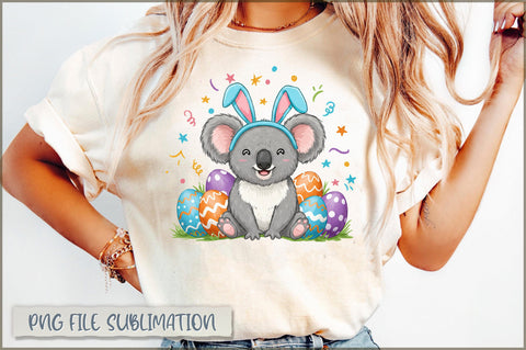 Bunny Ears Koala Easter Sublimation Sublimation Shetara Begum 
