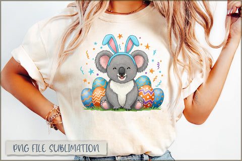 Bunny Ears Koala Easter Sublimation Sublimation Shetara Begum 