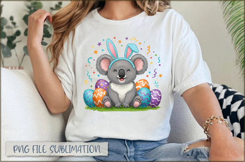 Bunny Ears Koala Easter Sublimation Sublimation Shetara Begum 