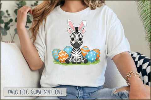 Bunny Ears Zebra Easter Sublimation Sublimation Shetara Begum 