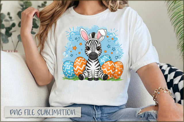 Bunny Ears Zebra Easter Sublimation Sublimation Shetara Begum 